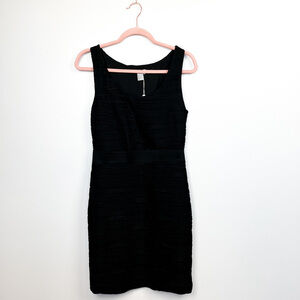 H&M Form Fitting Black Dress Mid Length